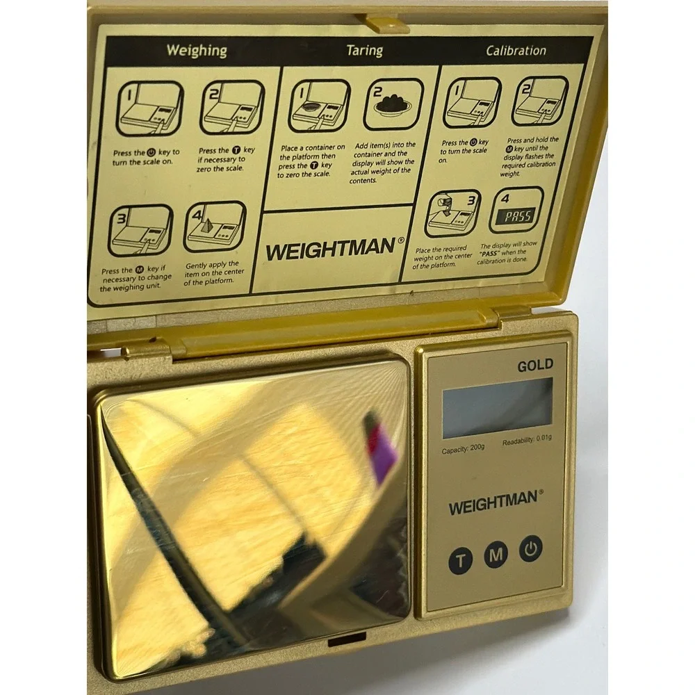 Weightman WM-G200 Digital Pocket Scale 200g x‎ 0.01g Gold Jewelry Precision Gram